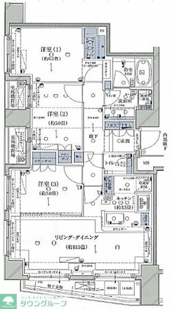 クラッシィハウス国立の物件間取画像